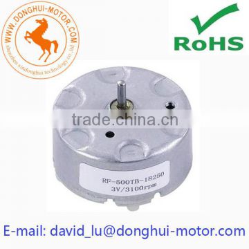 3V DC micro motor for Fragrant machine and Fire Alarm (RF-500TB-18280)