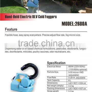 Longray 2680A Electric ULV Cold Fogger More Perfect Find Fog Droplet Size, Excellent Atomization. photo-2