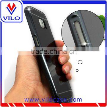 Luxury Matte Metal Frame Mirror Bumper Case for Samsung S6 photo-5