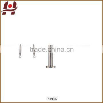 F119007 metal iron aluminium stainless steel brass twisted single double extensible telescopic wrought iron curtain rods