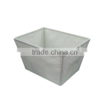 White Canvas storage bin
