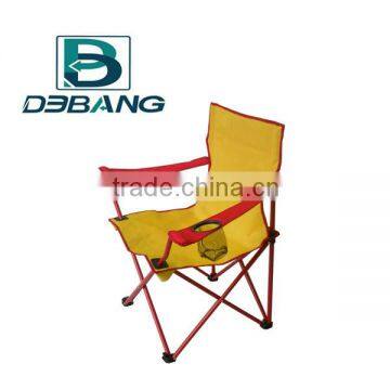 Folding Cheap Yellow Camping Chair With Cup Holder -- Hot Promotion Item