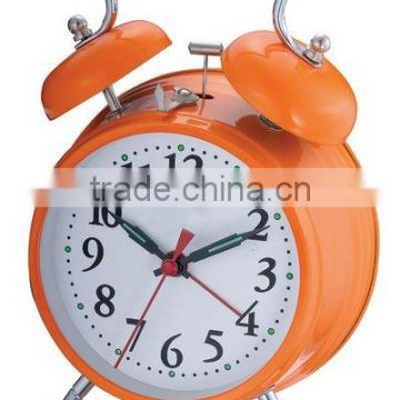 4.5 inches metal case mechanical windup alarm clock