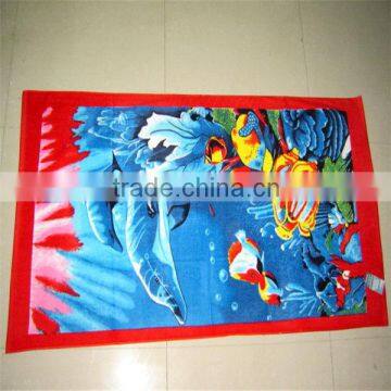 fashionable design microfiber printed beach towel