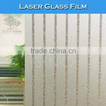 G008 Removable Glue Protective Window Decoration Laser Glass Film