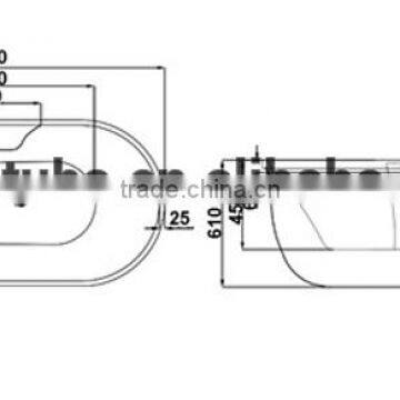 CUPC Indoor-portable-hot-tub,mobil Tub,oval Freestanding Bathtub photo-6