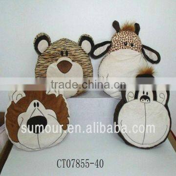 Plush Animal Face shape Cushion