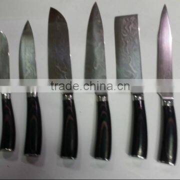 Damascus knife set & knives set