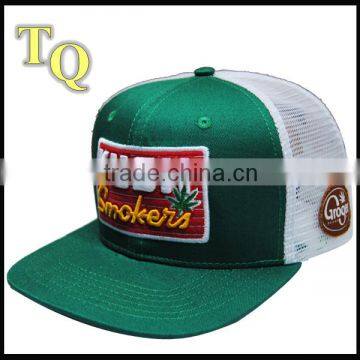 custom 6panel trucker cap with 3D embroidery