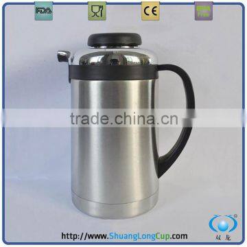 Modern design double wall stainless steel coffee pot