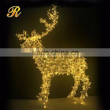 Outside light reindeer christmas decorations