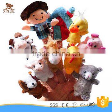 cute animal finger puppet good quality zodiac finger puppet