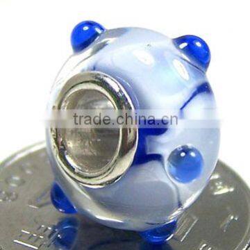 European jewelry 925 sterling silver lampwork glass beads wholesale