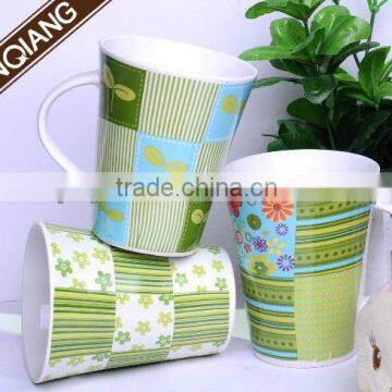 White 12oz Stoneware promotion big tea cups mugs