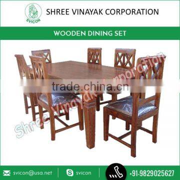 Popular Product of Market Wooden Dining Table Set at Reasonable Rate