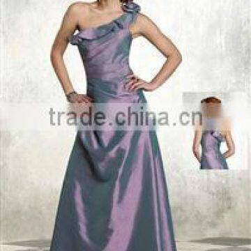 One-shoulder Simple Semi Mother of The Bride Dress XYY-wy021-10