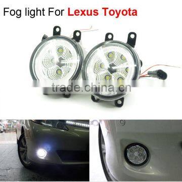 Auto High Power 6 LED Fog Light Car Angel Eyes Light ForToyota Lexus RAV4 Corolla Camry Prius