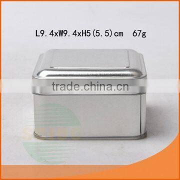 custom printed small rectangular tin box with lid