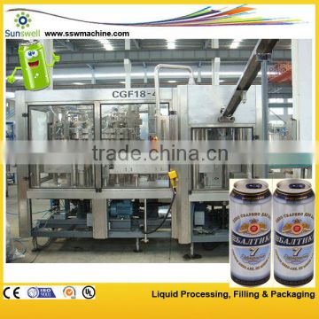 aluminum can filling seaming machine