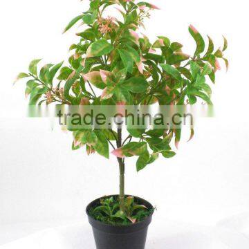 home decorative evergreen artificial small tree plastic potted tree cheap plastic tree for sale