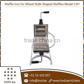 Waffle Iron for Wheat Stalk Shaped Waffles Model LW1