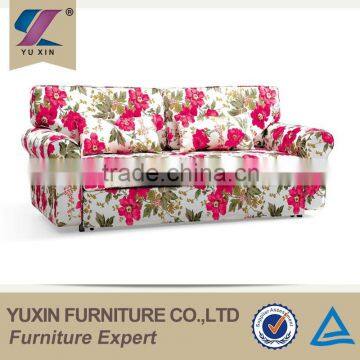 Italian Home Furniture Romantic Fabric Sofa Bed