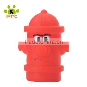 Pet toys for squeaker fire hydrant soft vinyl ball special fire hydrant shape dog toys