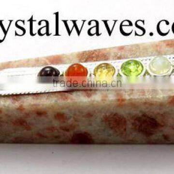 Sunstone Tower Chakra Healing Stick With Merkaba