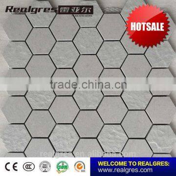 Foshan manufactory Variety new designs hexagon floor mosaic tiles