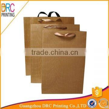 Custom Cheap recycle cmyk printing brown kraft paper bag