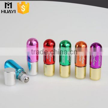 mini shape UV coated glass roll on bottle