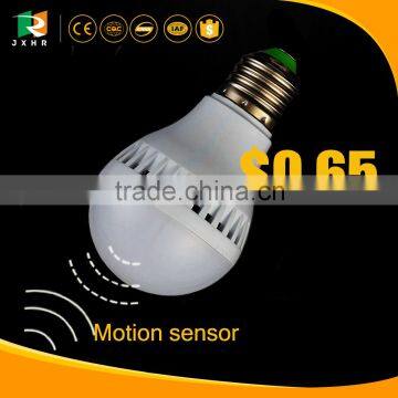 Made in China Wholesale E27 6500K motion sensor led camping light,mini motion sensor led light,mini motion sensor led light