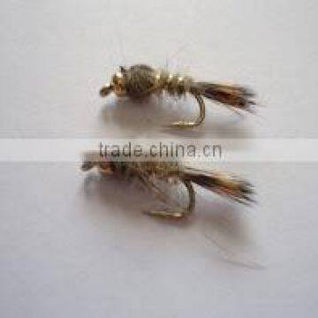 Hares Ear bead head (Nymph trout flies)