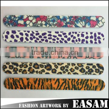 Factory made Cheap fishion style sandpaper custom printed eva nail file