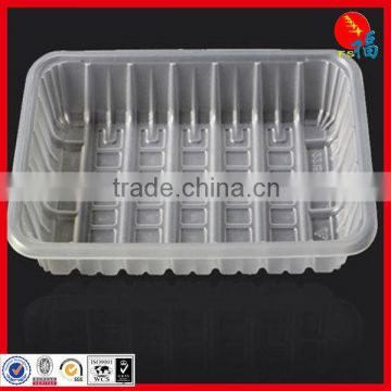 black plastic food container