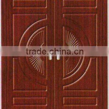 double open wooden door