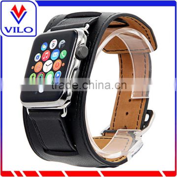 leather cuff watch band for apple watch, genuine leather band for apple watch, leather strap band for apple watch