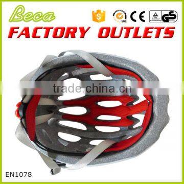 New Design Red Bule White Comfortable Wearing Bike Helmet With Adjustor photo-4