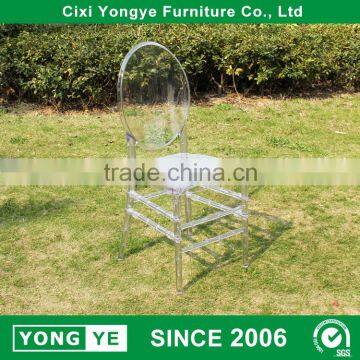 catering chairs resin PC ghost chair for hotel