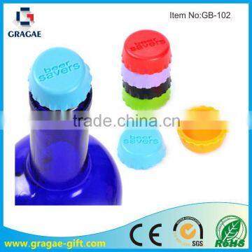 Colorful Silicone Bottle Stopper And Bottle Cap;Silicone Beer savers