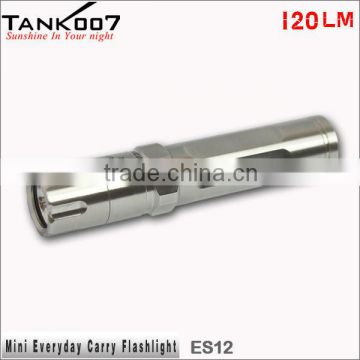 aluminum led mini torch flashlight with keychain ES12