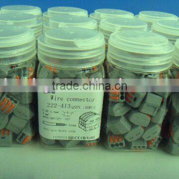 CE/CB/Rohs Approved 2poles 3poles 5poles plastic wire connector 222series wago