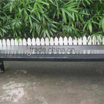 6 feet long outdoor backless metal bench seat