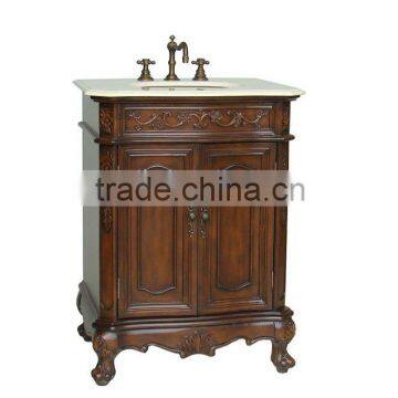 European Antique Solid wood bathroom Cabinet