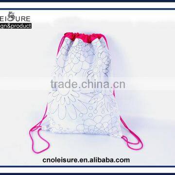 DIY Bags Can Disign by Costomer Sports Bag Drawstring Bags Backpack for Girls photo-5