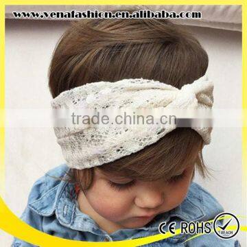 lace cross baby elastic head bands, decorative elastic band