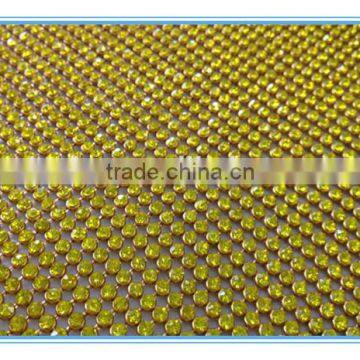 Sticker hotfix crystal rhinestone sheets,glass rhinestone mesh net