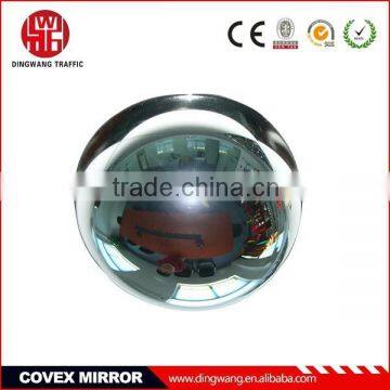 Full dome polycarbonate convex mirror