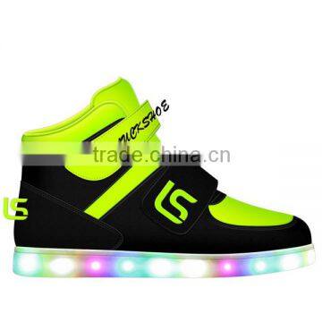 Factory Wholesale OEM USB Charge Children Kids Led Shoes Fashion Colorful Led Light Kids Shoes With High Quality