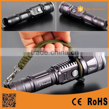 powerful magnet led flashlight camping light USB rechargeable torch